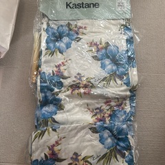【新品】カスタネ　浴衣　ハイビスカス柄