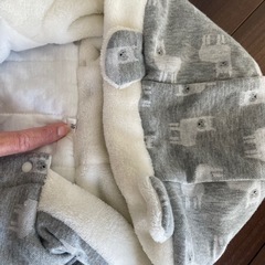 値引き中⭐︎冬用セット　ベビー服　　ウォームバデット　帽子もセットの画像