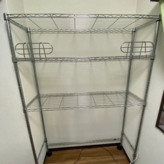 可変スチールラック