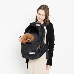 【お取引終了】OUTDOOR ペットリュック キャリー 犬 猫 ブラック Mサイズ ほぼ新品の画像