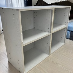 ※剥がれ有り　ニトリ　カラーボックス2段✖️2の画像