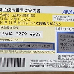 全日空株主優待券　4枚セット