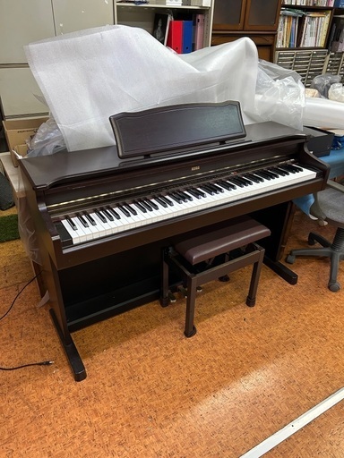 《取引成立》電子ピアノ　KONG　動作確認済み　椅子付き　株式会社コルテック　中古　幅１４０cm