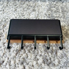 山崎実業(Yamazaki) ホルダー付きマグネットキーフック リン ブラウンの画像