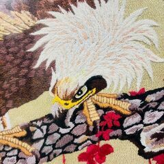 【✨現品限り✨】鷲 刺繍絵 アンティーク額装 和風の画像