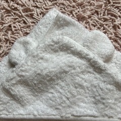 おくるみタオル　今治タオル 白雲 おくるみ フード付き HACOON ベビーの画像