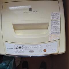 返品可能　洗濯機(東芝　4.2㍑　全自動)