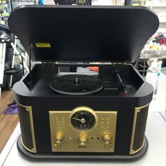 動作チェックOK！　ヤマゼン　Qriom　マルチレコードプレイヤー　MRP-M100CR　2017　【ジャングルジャングル堺初芝店】　堺市（東区　西区　北区　南区　堺区　美原区）高石市　泉大津市　忠岡町　和泉市　松原市　大阪狭山市の画像