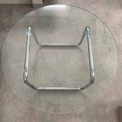 ガラス ローテーブル クリア SMOOの画像