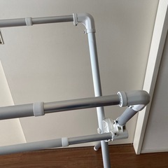 ワイド＆伸縮アルミ製物干しの画像
