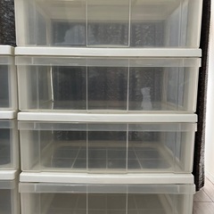 差し上げます　4段クローゼット衣類収納ケース（プラスティック）の画像