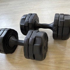 プレート型ダンベル10kg×2個　重量調整可能