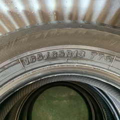 決まりました。無料‼️早い者勝ち‼️中古 ヨコハマタイヤ4本 165/65R13 の画像