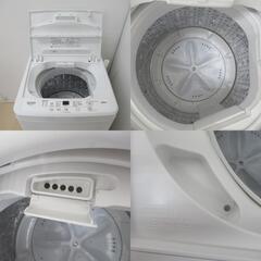 YAMADASELECT(ヤマダセレクト）全自動洗濯機 6.0kg YWM-T60H1 送風・簡易乾燥 2022年製 ホワイト 洗浄・除菌済の画像