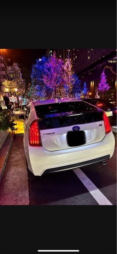 30プリウスカスタムテールランプ、リアバンパー、ハーフエアロ付き、カスタムテールランプ、エアロ