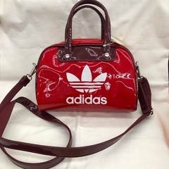 ★ジモティー割引有★adidas/ミニボウリングバッグ/RED