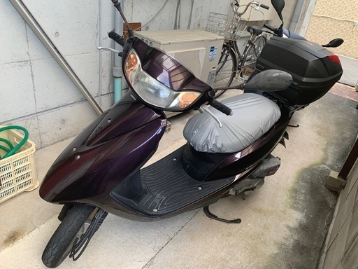 最終！ホンダDIO原付バイク、荷台BOX付