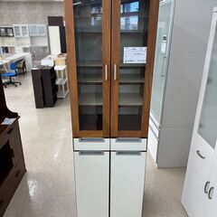 ★ジモティ割あり★  食器棚 茶色 H195×D46.5×W58...