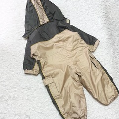 ベビー キッズ 90サイズ スキーウェア つなぎ 中綿　防寒 の画像