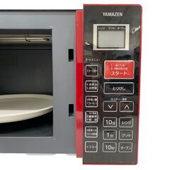 24C687_ジ5 YAMAZEN 山善 オーブンレンジ MOR-Y165 2018年製 ターンテーブル式 ヘルツフリー 電子レンジ 現状品 中古の画像