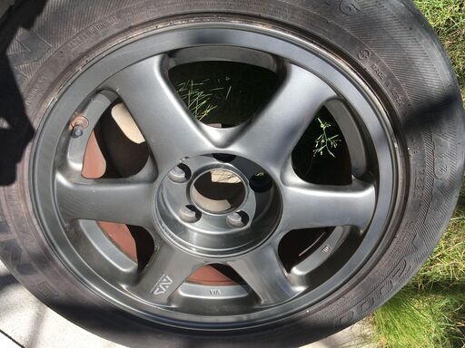 アルミホイール AVS VS6（タイヤ付き２本）