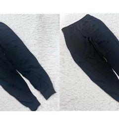 裏起毛スウェット上下セット メンズMサイズ レディースLサイズ 黒の画像