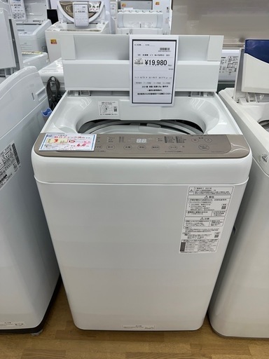 【ドリーム川西店御来店限定】パナソニック　洗濯機　NA-F60PB15／クリーニング済み 【2002146255601811】
