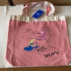 【未使用】ディズニー Alice tea party  バッグ　の画像