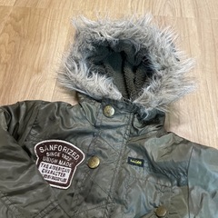 Lee ミリタリー　ジャケット　アウター　コート　90cm　の画像