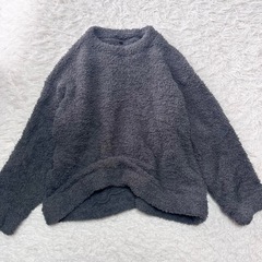 レディースLサイズ もこもこボア部屋着上下セット グレー　イオン トップバリュー の画像