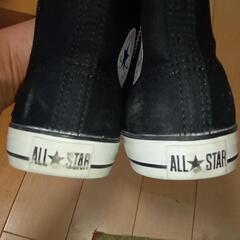 コンバース　黒　21cmの画像