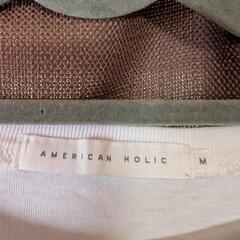 AMERICAN HOLIC ホワイト 長袖 Tシャツ Mの画像