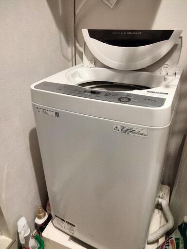 シャープ2019年製洗濯機ES-GE4CT