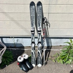 お引取り限定 KNEISSL KJX クナイスル ジュニアスキー4点セット 板120cm ブーツ21cm の画像