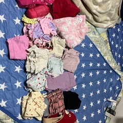 10月26日まで　中古　記名あり女児80から130 ズボンパジャ...
