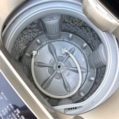 札幌市内配送可 【6ヵ月保証付き】20年製 アイリスオーヤマ 8kg 全自動洗濯機 DAW-A80 ゴールドの画像