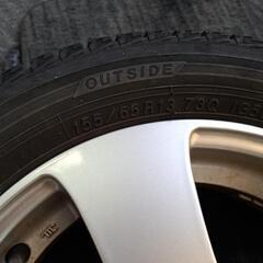 155/65R13スタッドレスタイヤホイールセットの画像