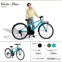 ☆美品☆電動クロスバイクPanasonicの画像