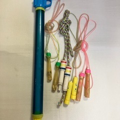 水鉄砲　なわとび4本