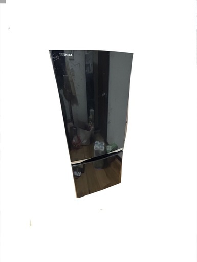 冷蔵庫　TOSHIBA 鏡面