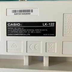 CASIO キーボード　LK-122の画像