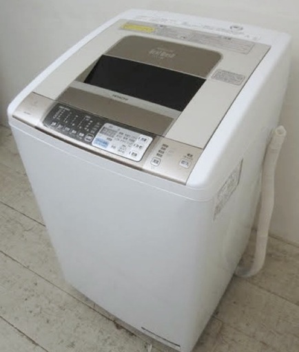 (送料無料) 2018年購入 HITACHI 8kg 洗濯機 ビートウォッシュ ほぐし脱水 ②