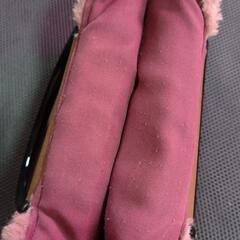 【中古】ピンク　ファー♡巾着　ハンドバッグの画像