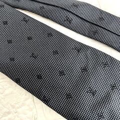 ルイヴィトン LOUIS VUITTON 総柄ネクタイ 紺 ネイビー シルク モノグラム ☆札幌市 白石店 の画像
