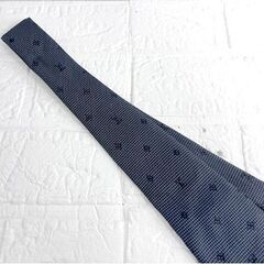 ルイヴィトン LOUIS VUITTON 総柄ネクタイ 紺 ネイビー シルク モノグラム ☆札幌市 白石店 の画像