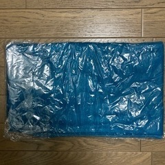 コムサイズム ひざかけ 青 新品未使用の画像