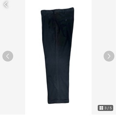 DOCKERS 黒 スラックス プリーツ入り メンズの画像