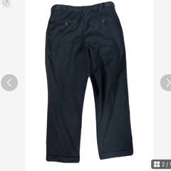 DOCKERS 黒 スラックス プリーツ入り メンズの画像