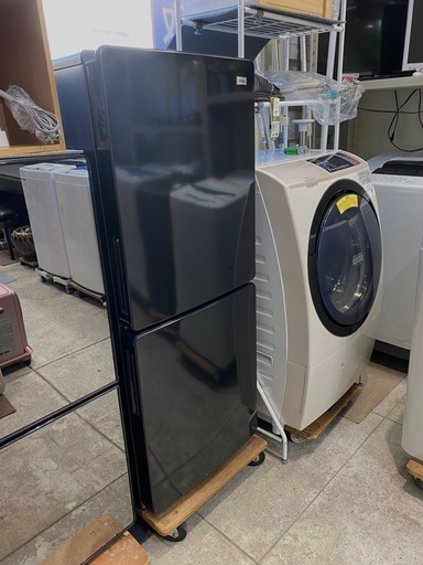 仙台市内トラック荷台渡し無料！ Haier ブラック JR-NF148B 148L 中古 冷蔵庫 買取 冷蔵庫