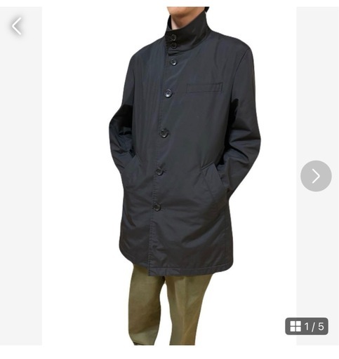 TAKEO KIKUCHI タケオキクチ　黒 ステンカラーコート メンズ